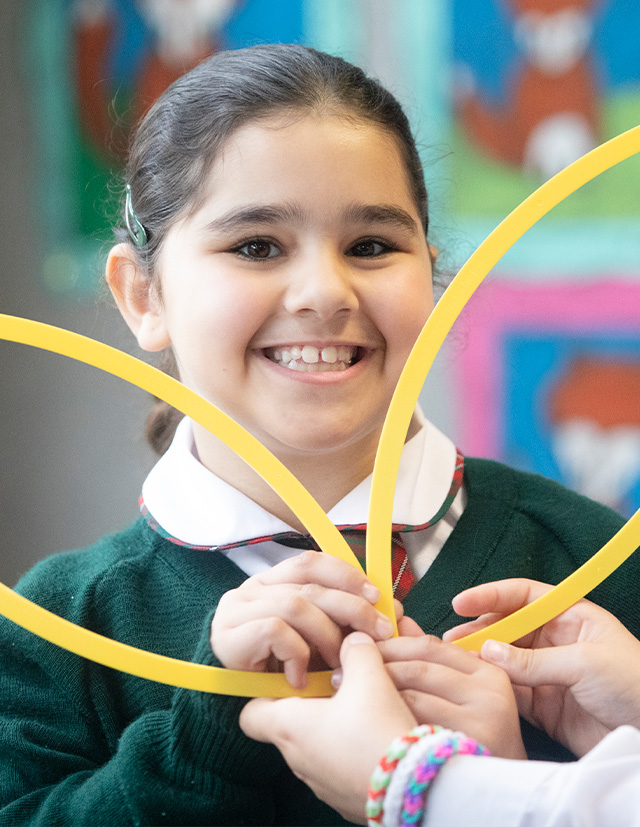 St Patrick's Catholic Primary School Parramatta student smiling