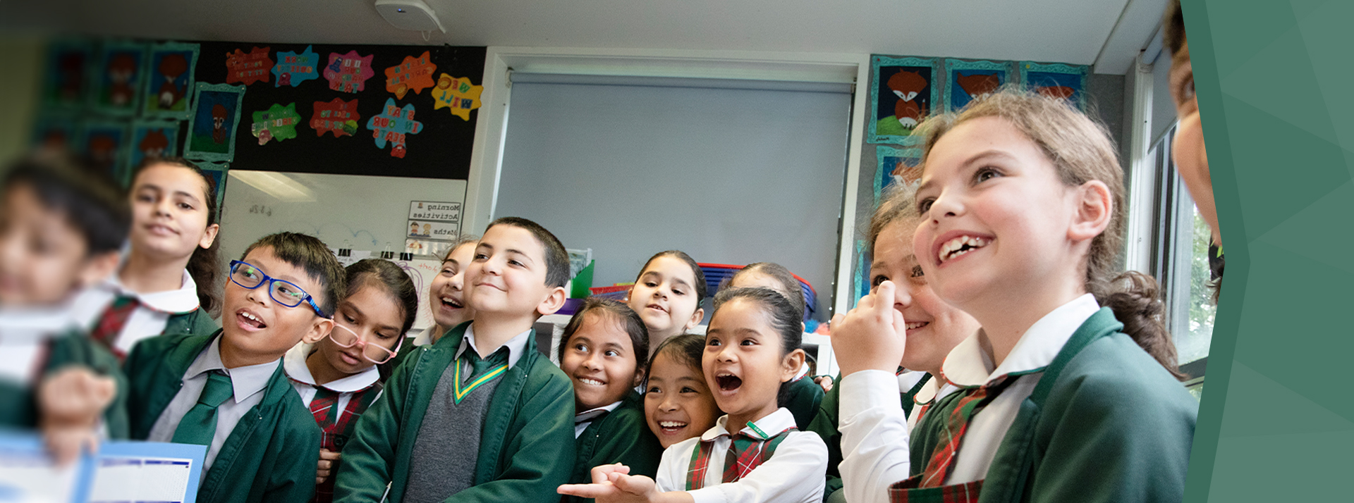 St Patrick's Catholic Primary Parramatta students smiling and learning