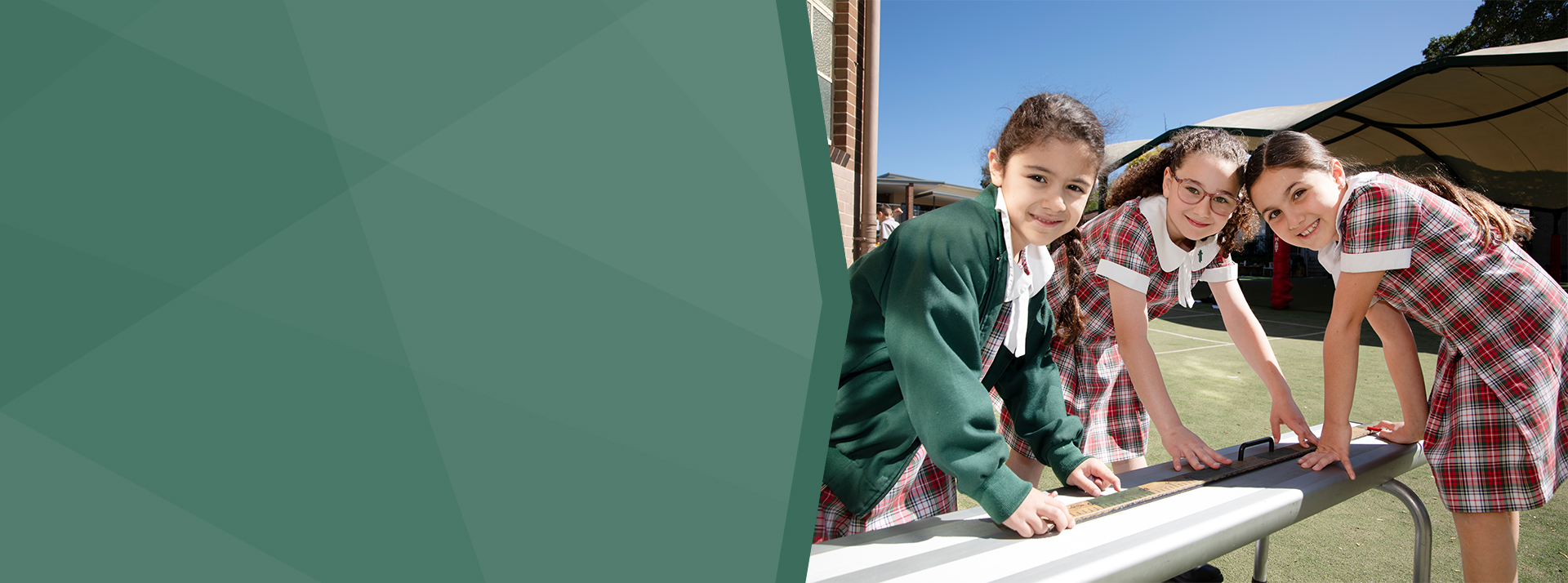 St Patrick's Catholic Primary Parramatta students measuring things on the playground