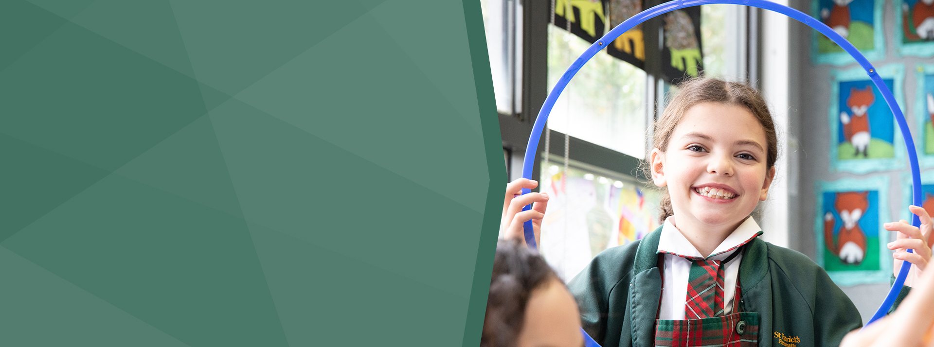 St Patrick's Catholic Primary Parramatta student smiling brightly