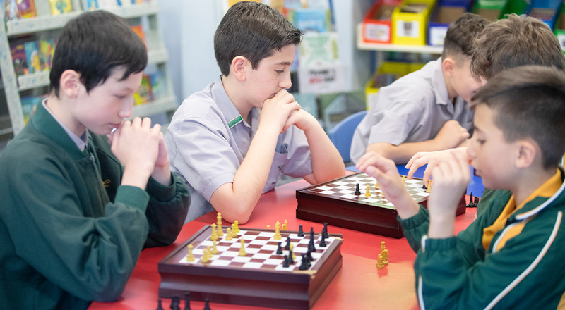 St Patrick's Catholic Primary School Parramatta students in chess club