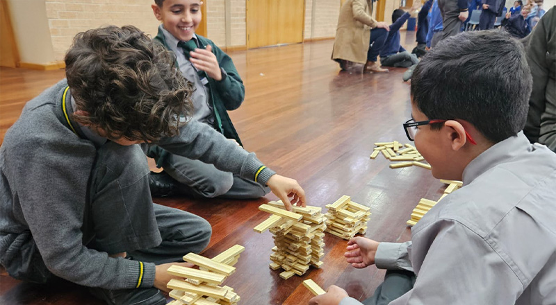 St Patrick's Catholic Primary School Parramatta students participating in the Inquisitive Minds maths competition