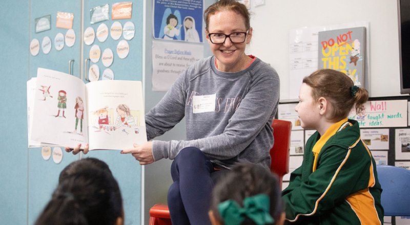St Patrick's Catholic Primary School Parramatta student and parents