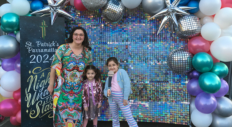 St Patrick's Catholic Primary School Parramatta students and parents at school disco