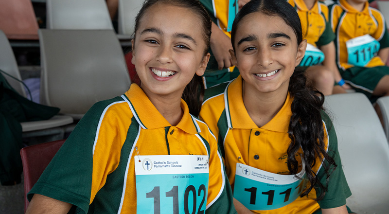 St Patrick's Catholic Primary School Parramatta students at interdiocesan Cross Country