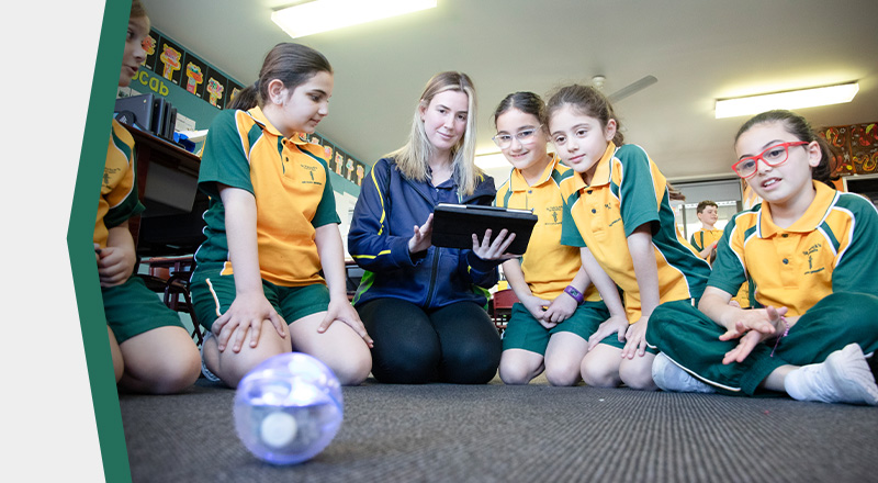 St Patrick's Catholic Primary School Parramatta students working with dedicated teachers