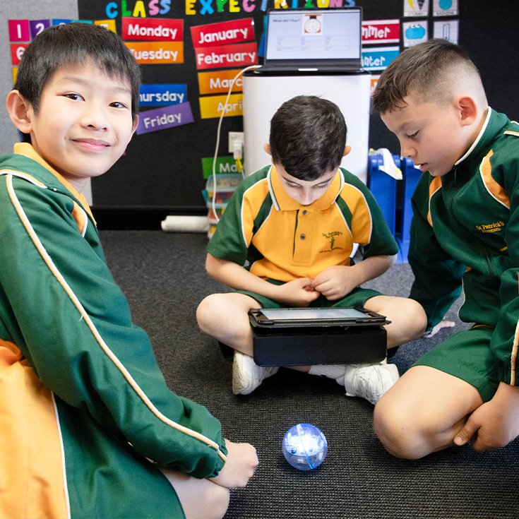 St Patrick's Catholic Primary School Parramatta students learning with B Balls